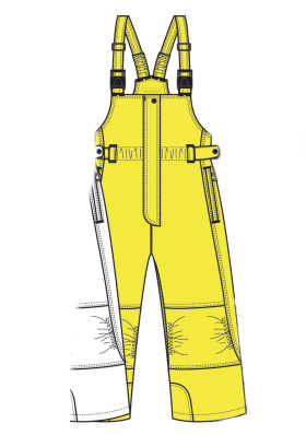 Dziewczęce spodnie narciarskie Poivre Blanc-4-1024 BBGL 4-7 z szelkami |  David sport Harrachov