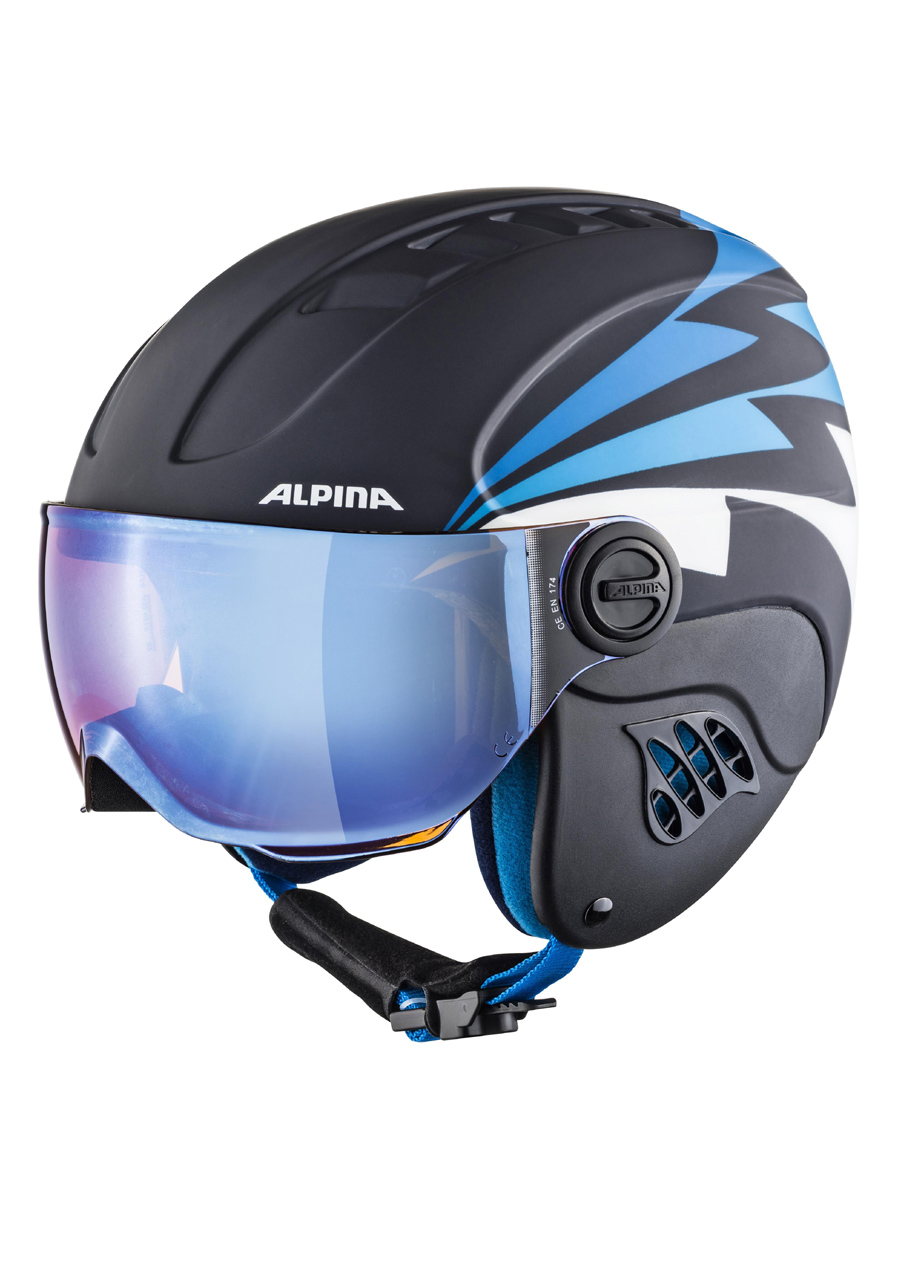 Kask narciarski dla dzieci Alpina Carat LE Visor HM Blue | David sport  Harrachov